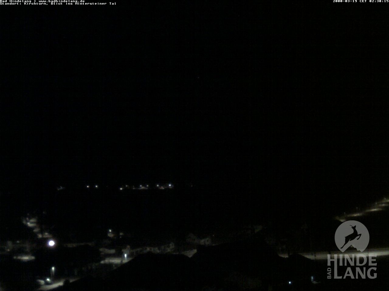 Archiv Foto Webcam Kirchturmblick Richtung Hintersteiner Tal