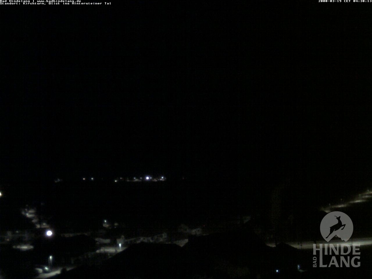 Archiv Foto Webcam Kirchturmblick Richtung Hintersteiner Tal