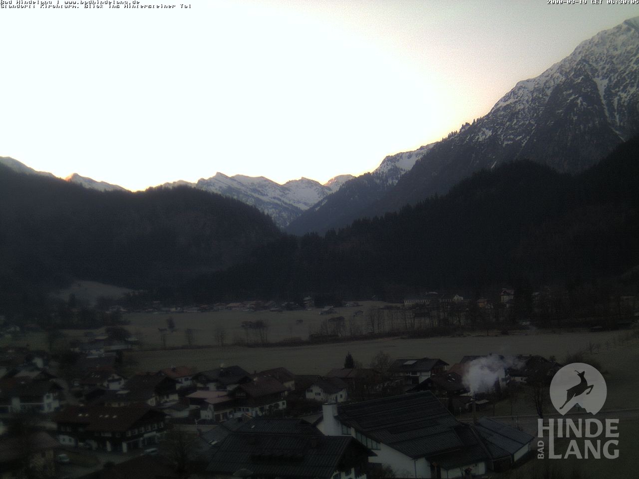 Archiv Foto Webcam Kirchturmblick Richtung Hintersteiner Tal