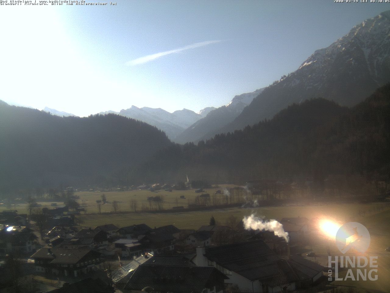 Archiv Foto Webcam Kirchturmblick Richtung Hintersteiner Tal