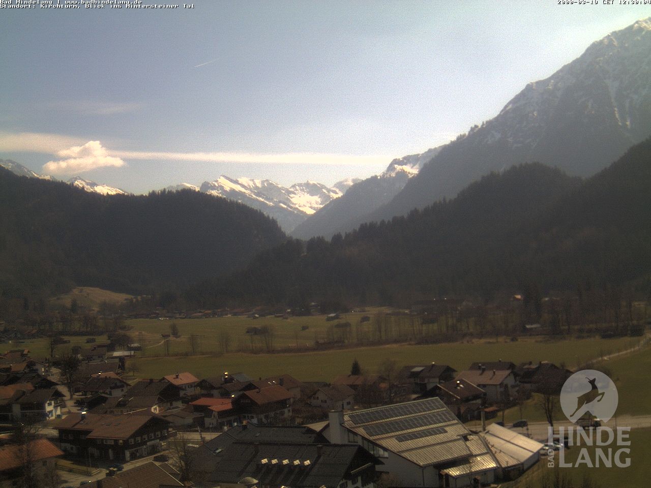 Archiv Foto Webcam Kirchturmblick Richtung Hintersteiner Tal