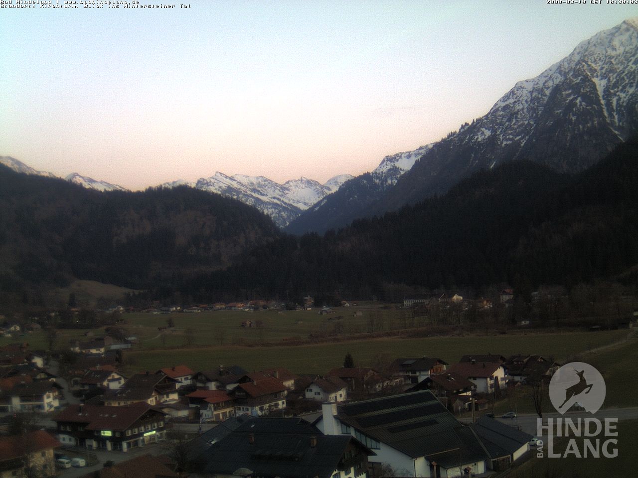 Archiv Foto Webcam Kirchturmblick Richtung Hintersteiner Tal