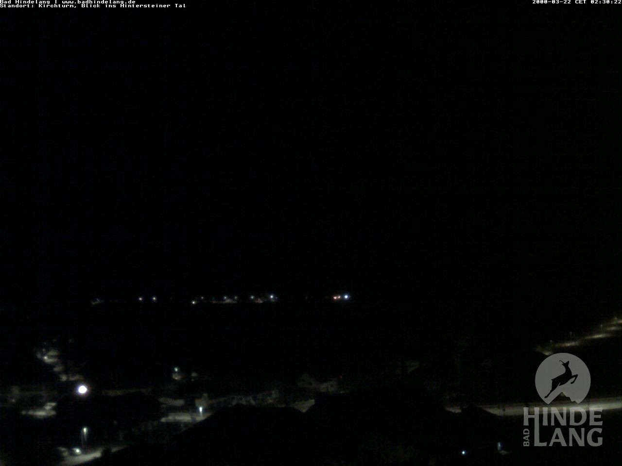 Archiv Foto Webcam Kirchturmblick Richtung Hintersteiner Tal