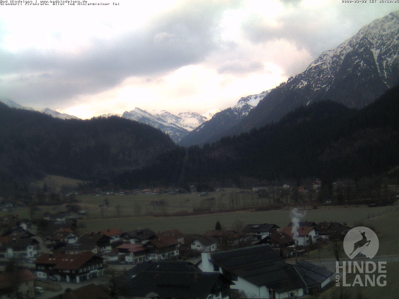 Archiv Foto Webcam Kirchturmblick Richtung Hintersteiner Tal