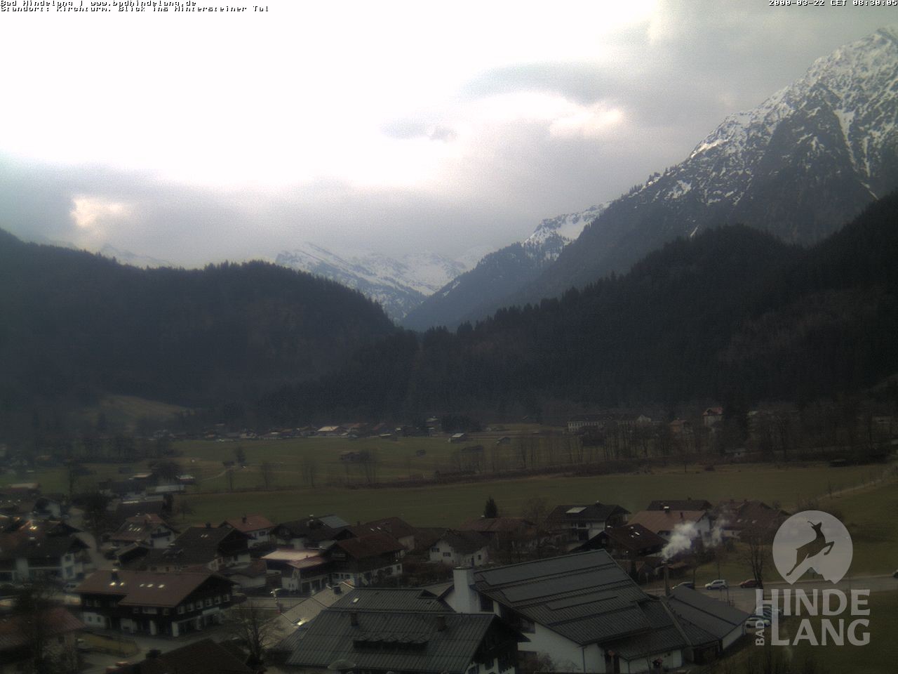 Archiv Foto Webcam Kirchturmblick Richtung Hintersteiner Tal