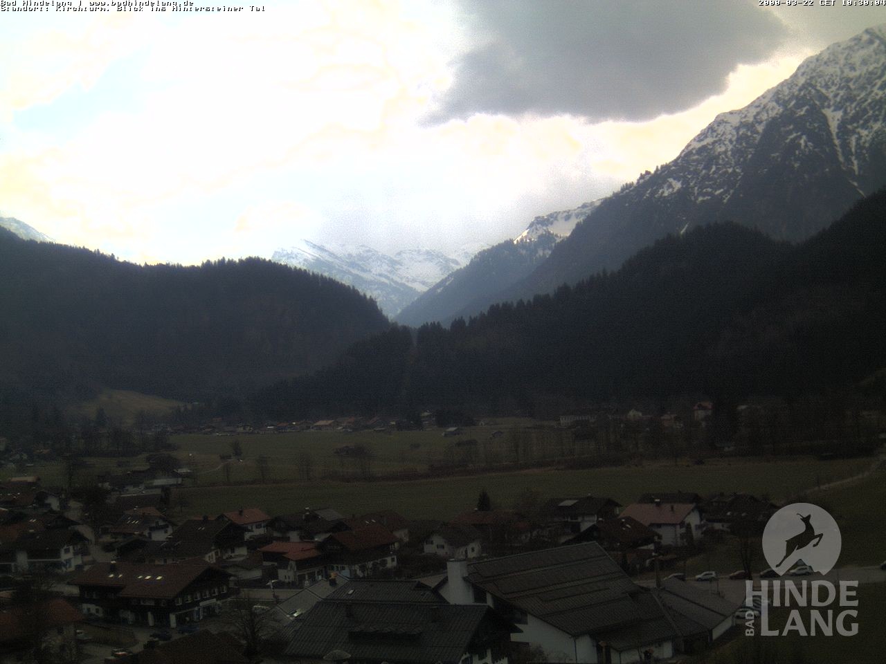 Archiv Foto Webcam Kirchturmblick Richtung Hintersteiner Tal