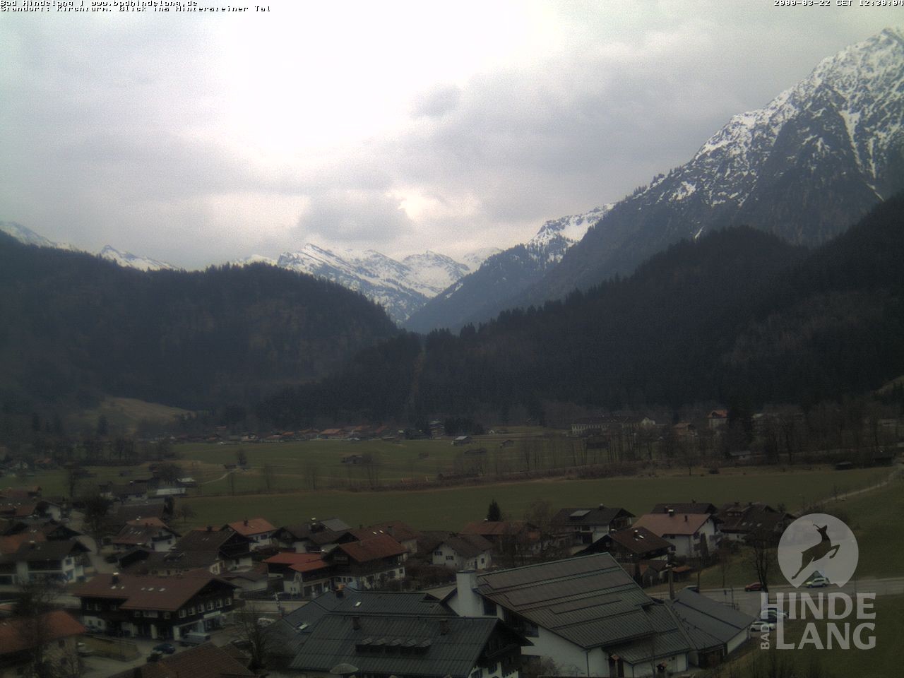 Archiv Foto Webcam Kirchturmblick Richtung Hintersteiner Tal