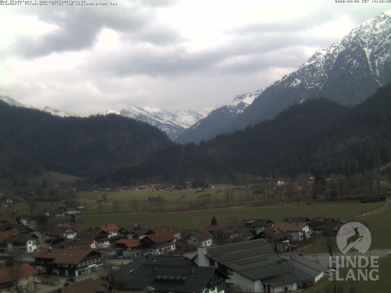 Archiv Foto Webcam Kirchturmblick Richtung Hintersteiner Tal