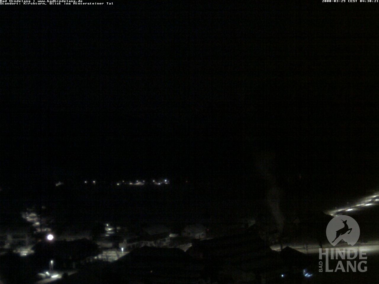 Archiv Foto Webcam Kirchturmblick Richtung Hintersteiner Tal