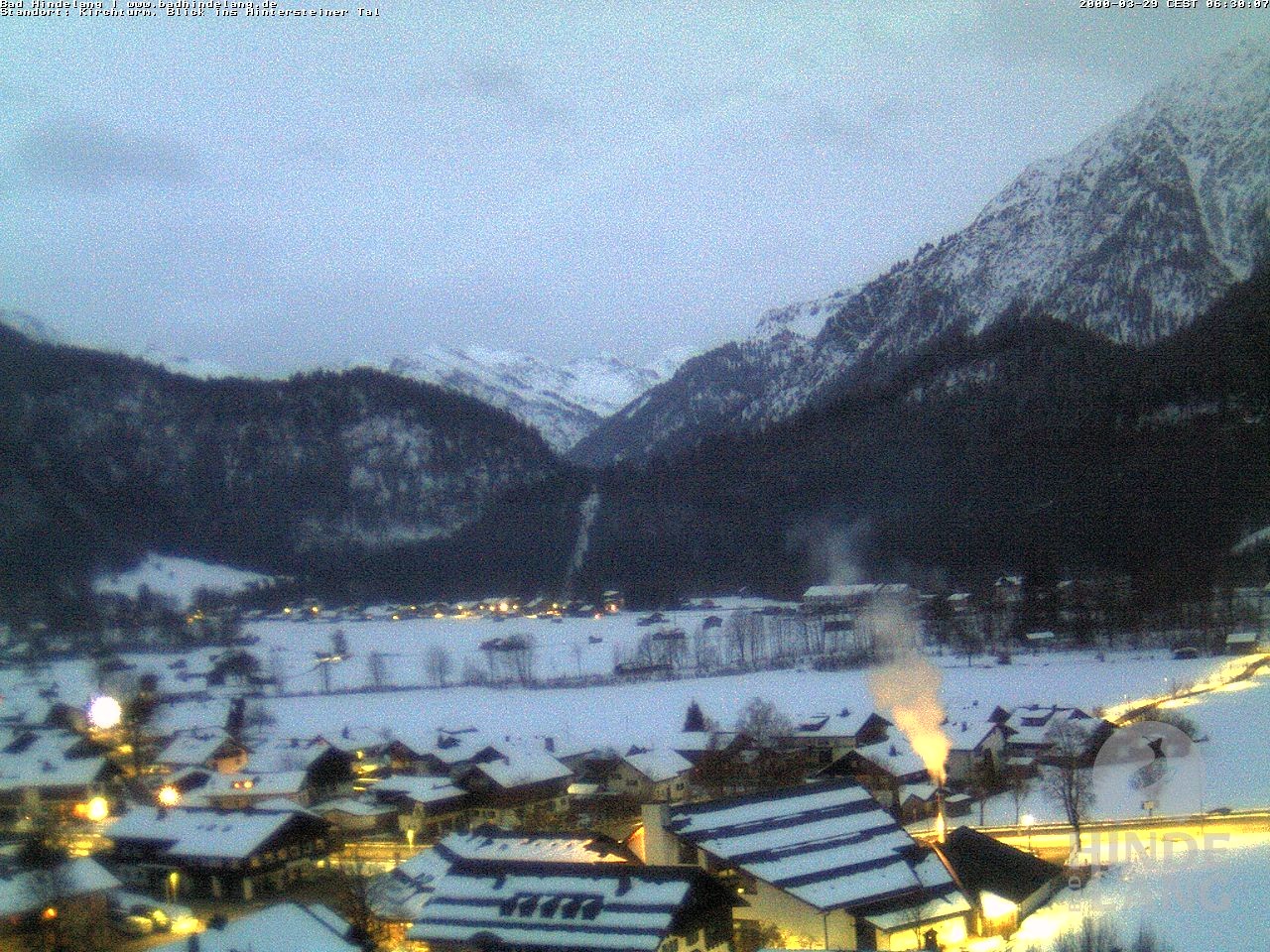 Archiv Foto Webcam Kirchturmblick Richtung Hintersteiner Tal