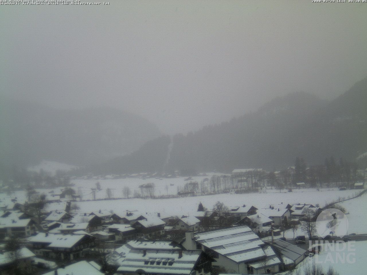 Archiv Foto Webcam Kirchturmblick Richtung Hintersteiner Tal