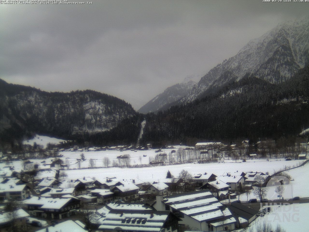 Archiv Foto Webcam Kirchturmblick Richtung Hintersteiner Tal