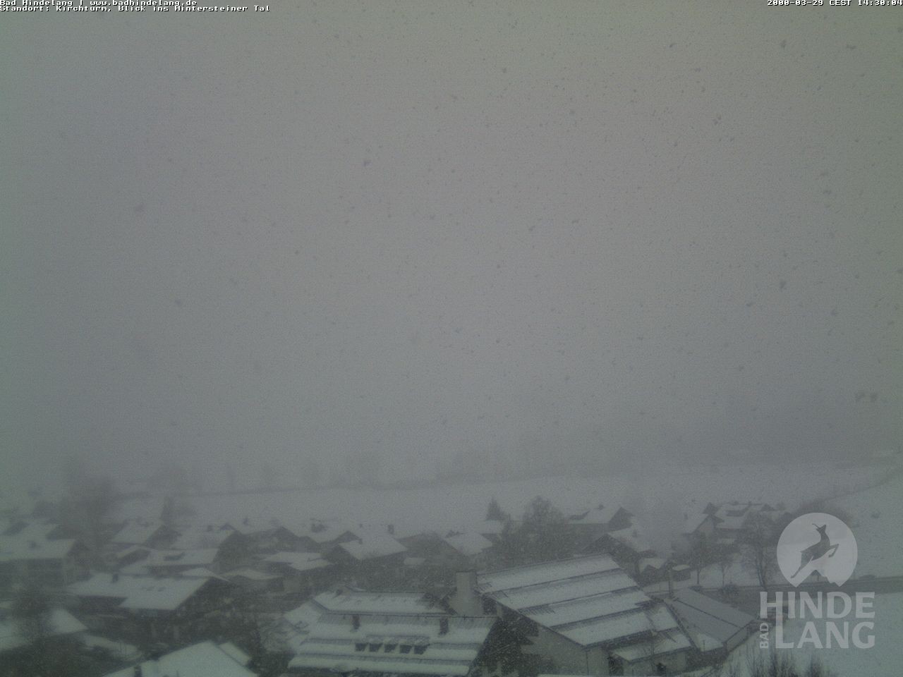 Archiv Foto Webcam Kirchturmblick Richtung Hintersteiner Tal