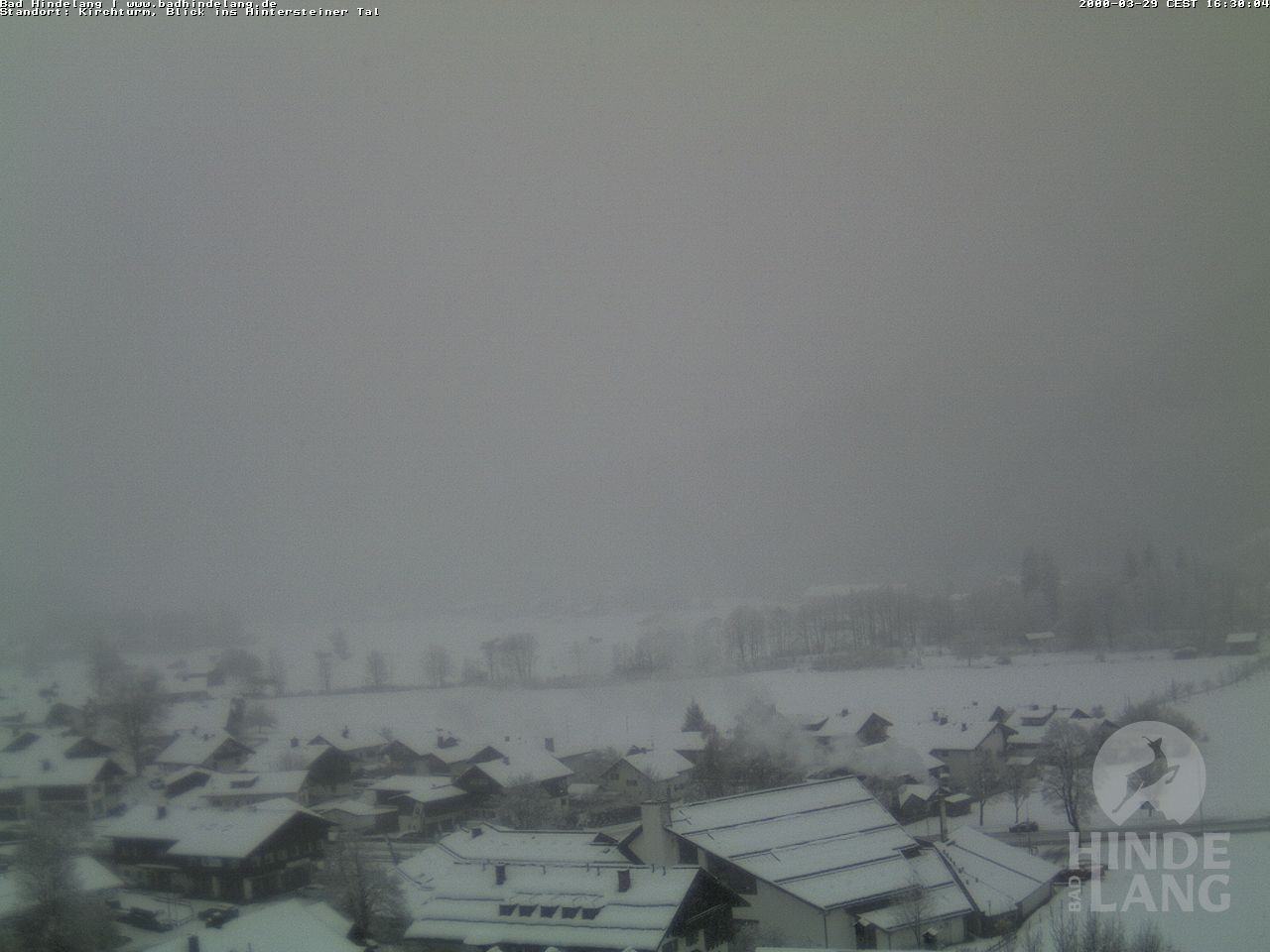 Archiv Foto Webcam Kirchturmblick Richtung Hintersteiner Tal