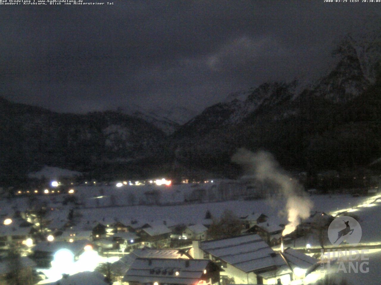 Archiv Foto Webcam Kirchturmblick Richtung Hintersteiner Tal