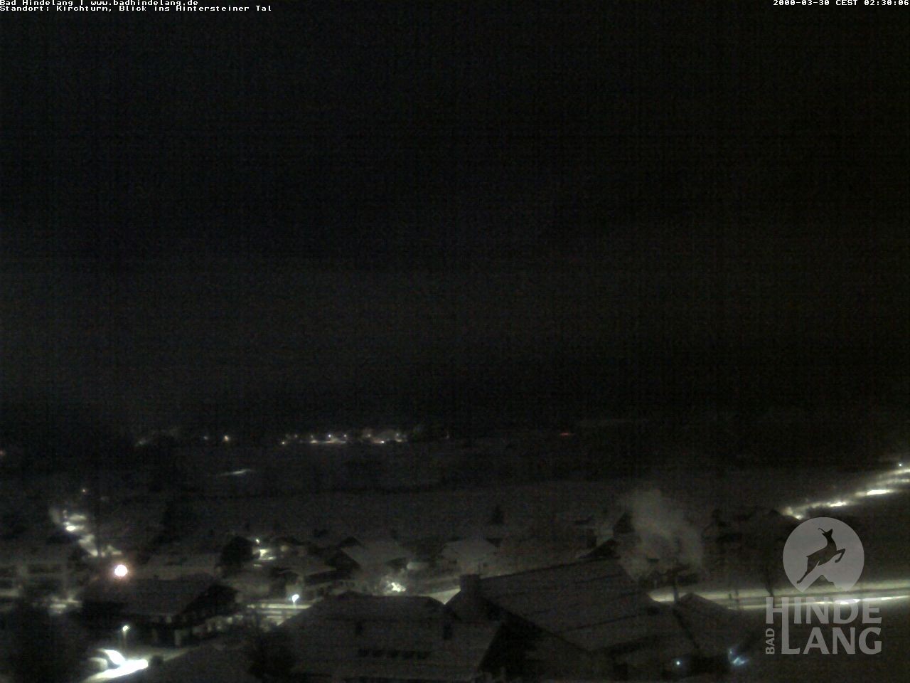 Archiv Foto Webcam Kirchturmblick Richtung Hintersteiner Tal