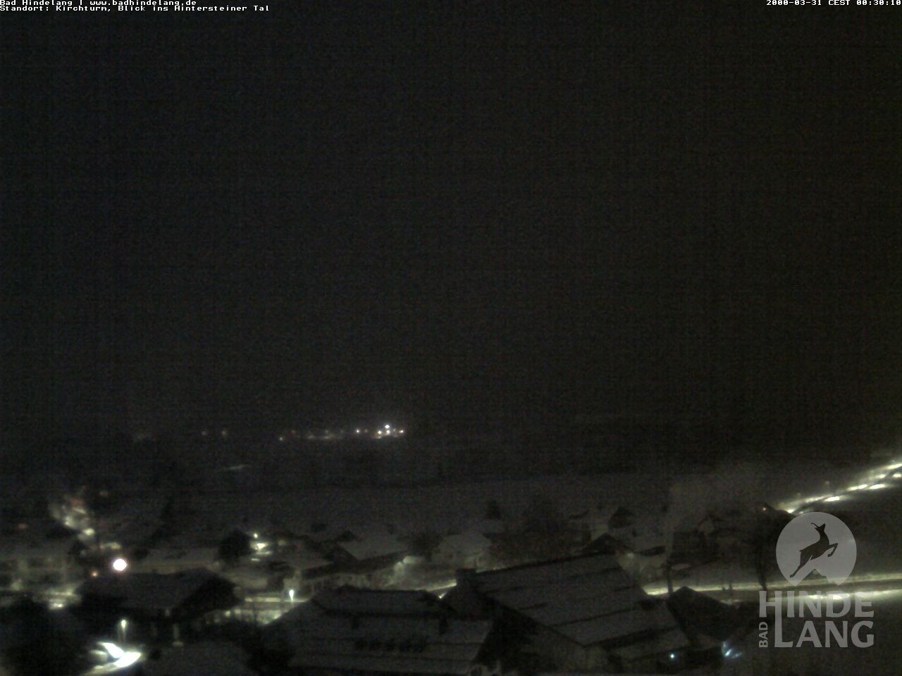 Archiv Foto Webcam Kirchturmblick Richtung Hintersteiner Tal