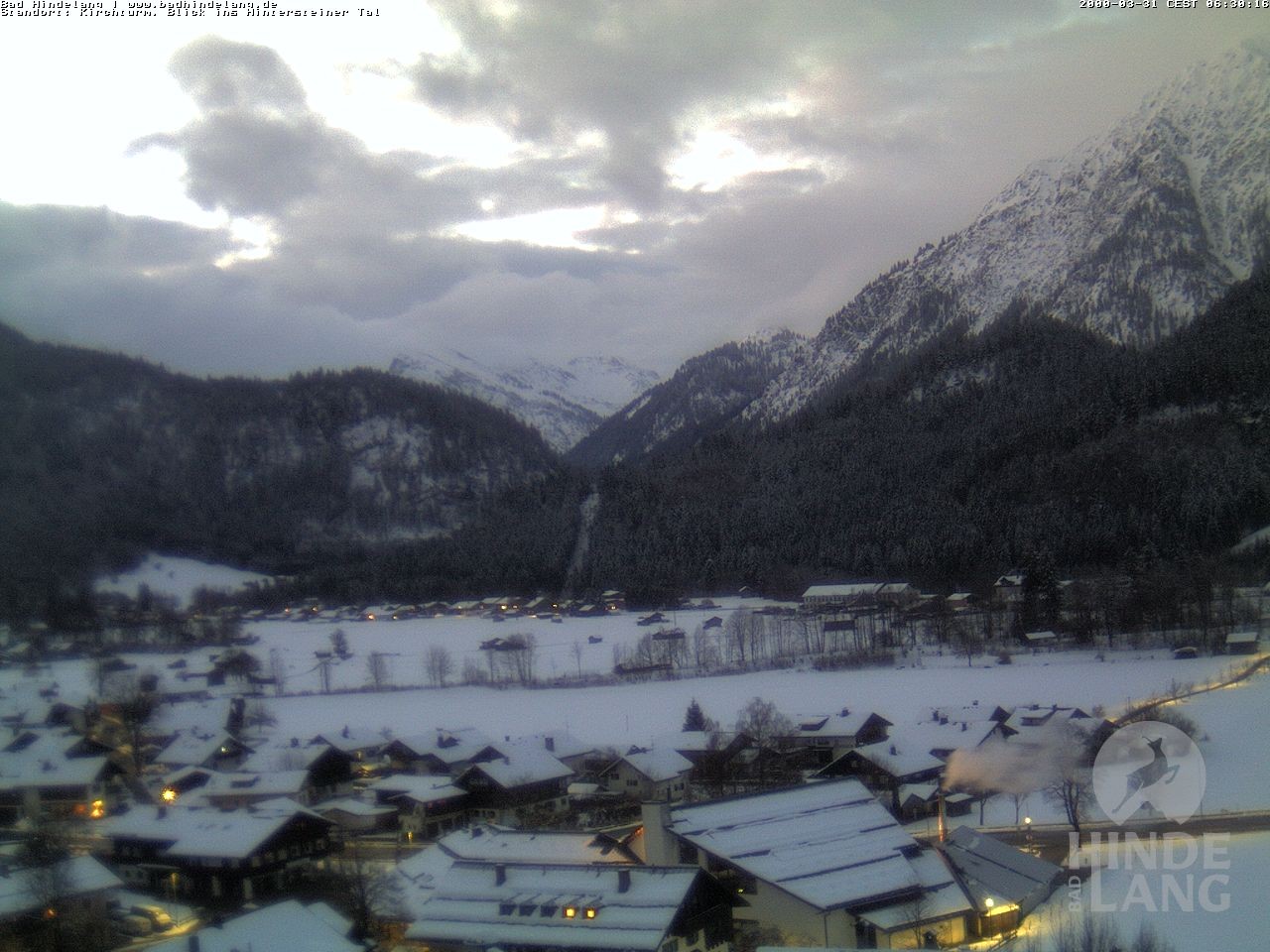 Archiv Foto Webcam Kirchturmblick Richtung Hintersteiner Tal