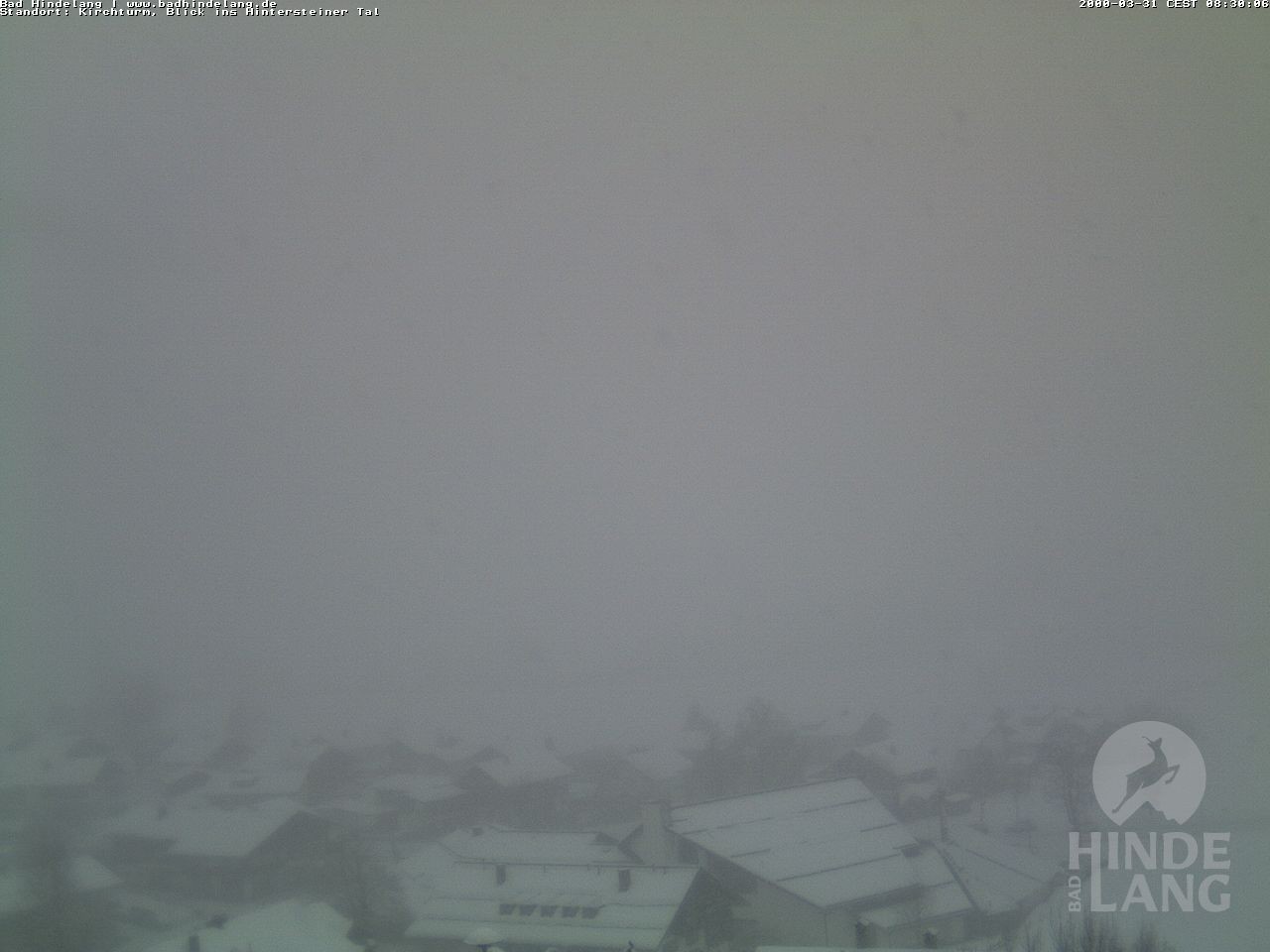 Archiv Foto Webcam Kirchturmblick Richtung Hintersteiner Tal