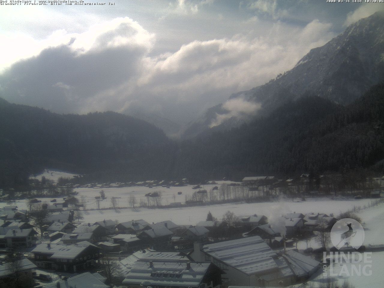 Archiv Foto Webcam Kirchturmblick Richtung Hintersteiner Tal