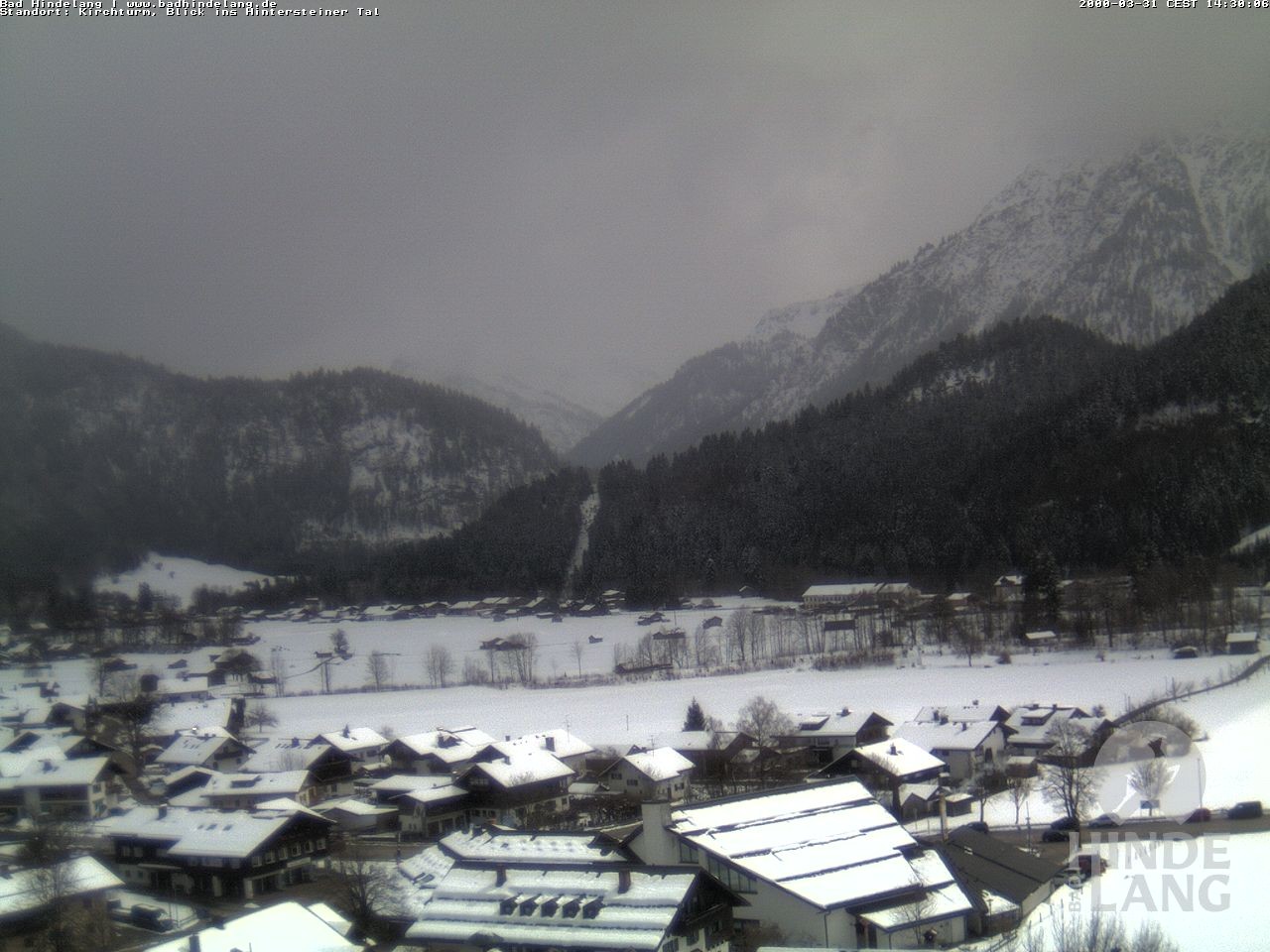 Archiv Foto Webcam Kirchturmblick Richtung Hintersteiner Tal