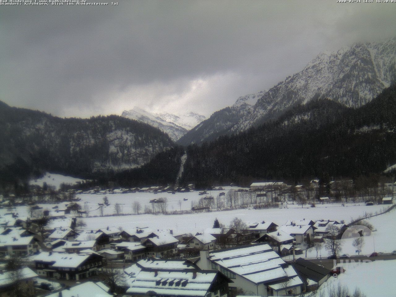 Archiv Foto Webcam Kirchturmblick Richtung Hintersteiner Tal