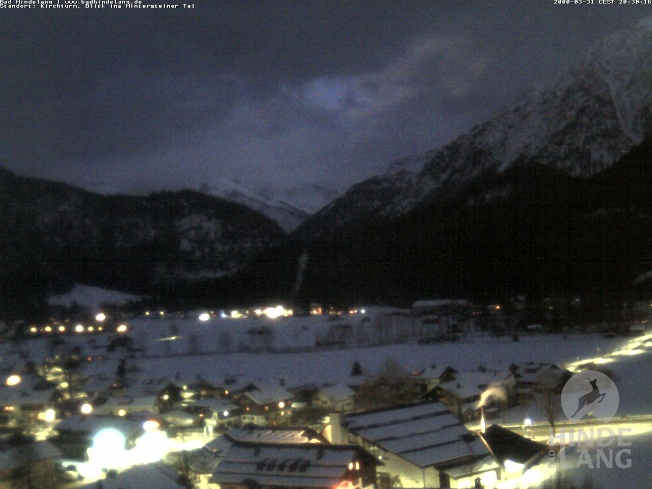 Archiv Foto Webcam Kirchturmblick Richtung Hintersteiner Tal