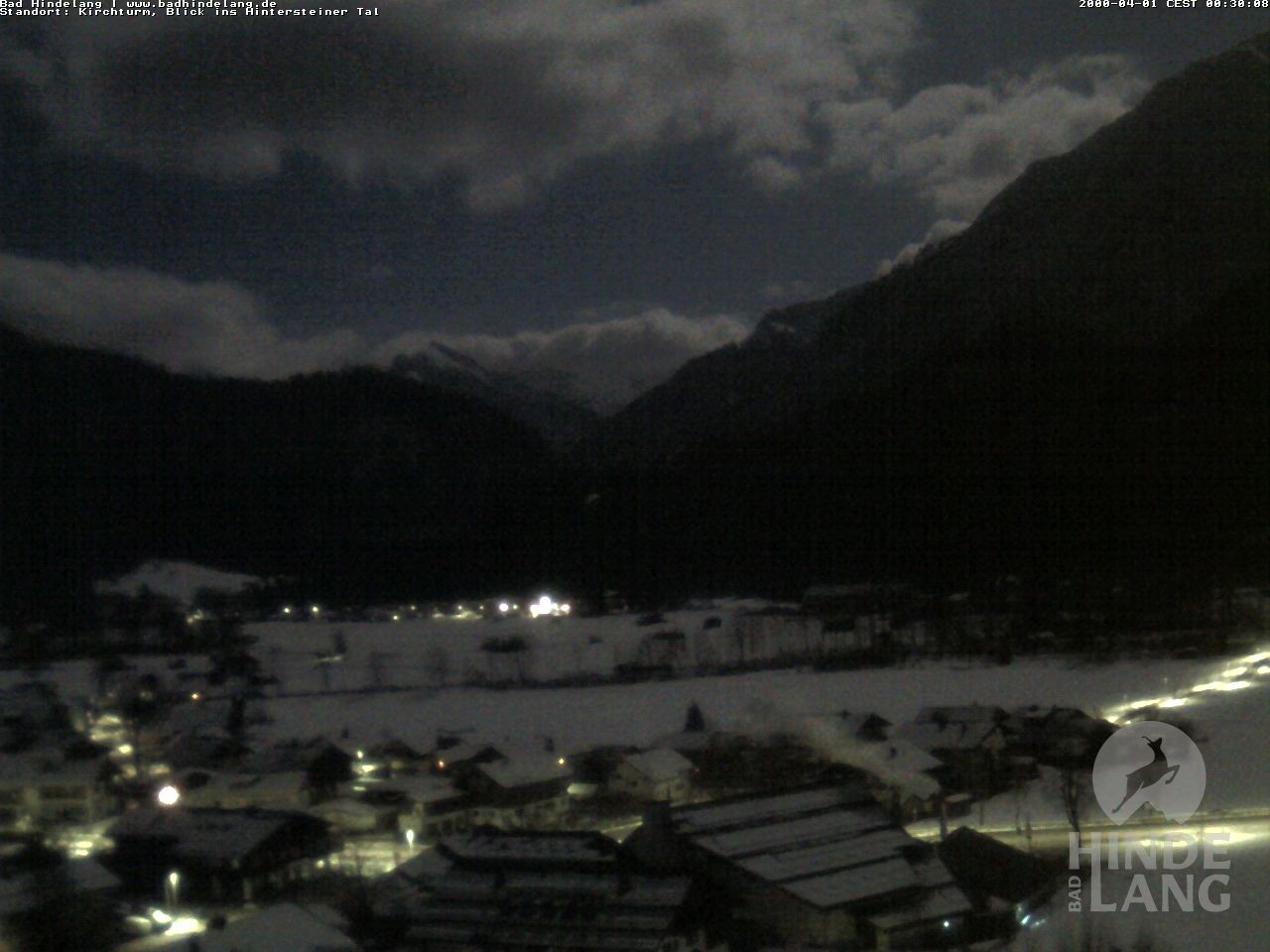 Archiv Foto Webcam Kirchturmblick Richtung Hintersteiner Tal