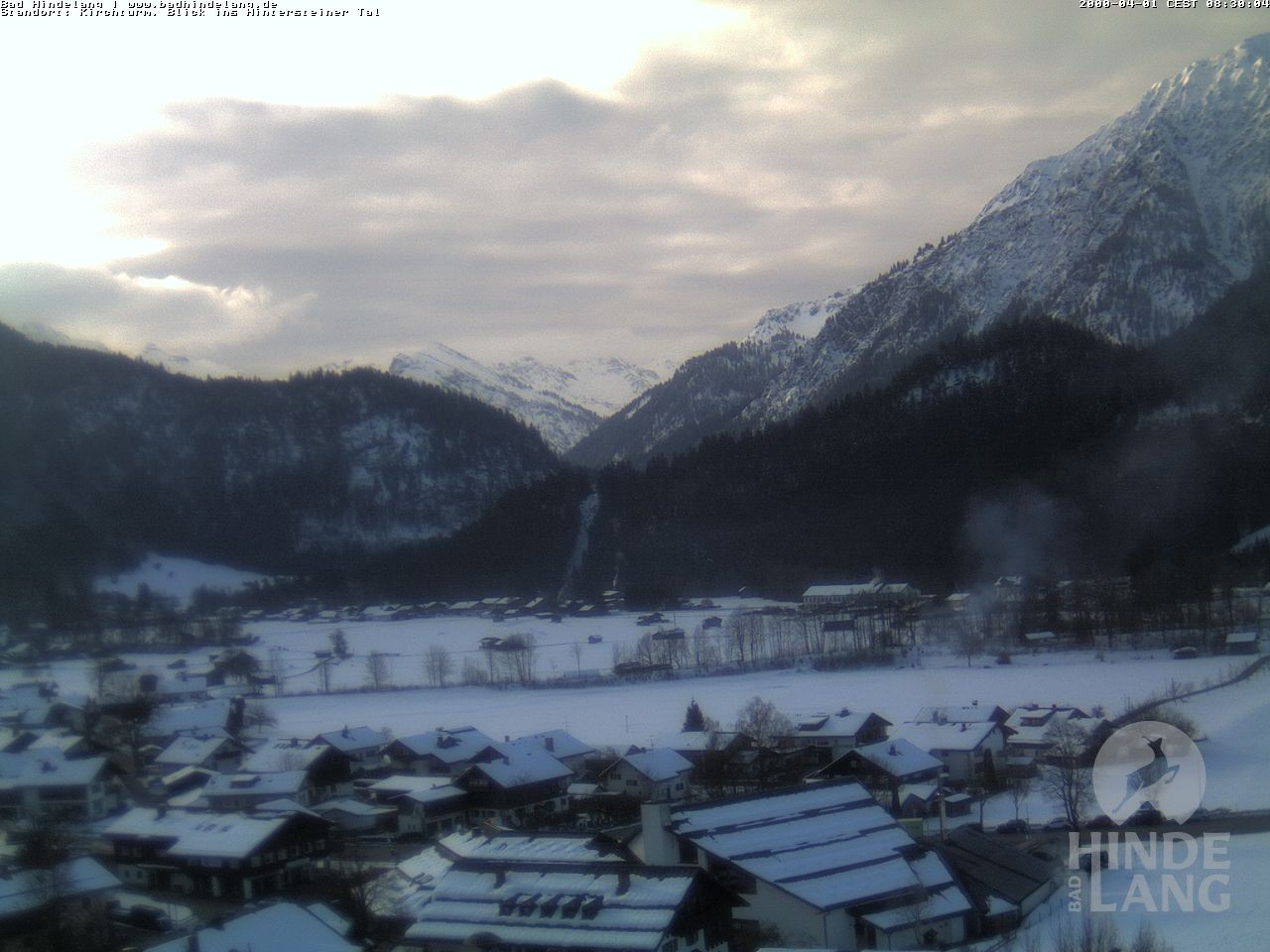 Archiv Foto Webcam Kirchturmblick Richtung Hintersteiner Tal