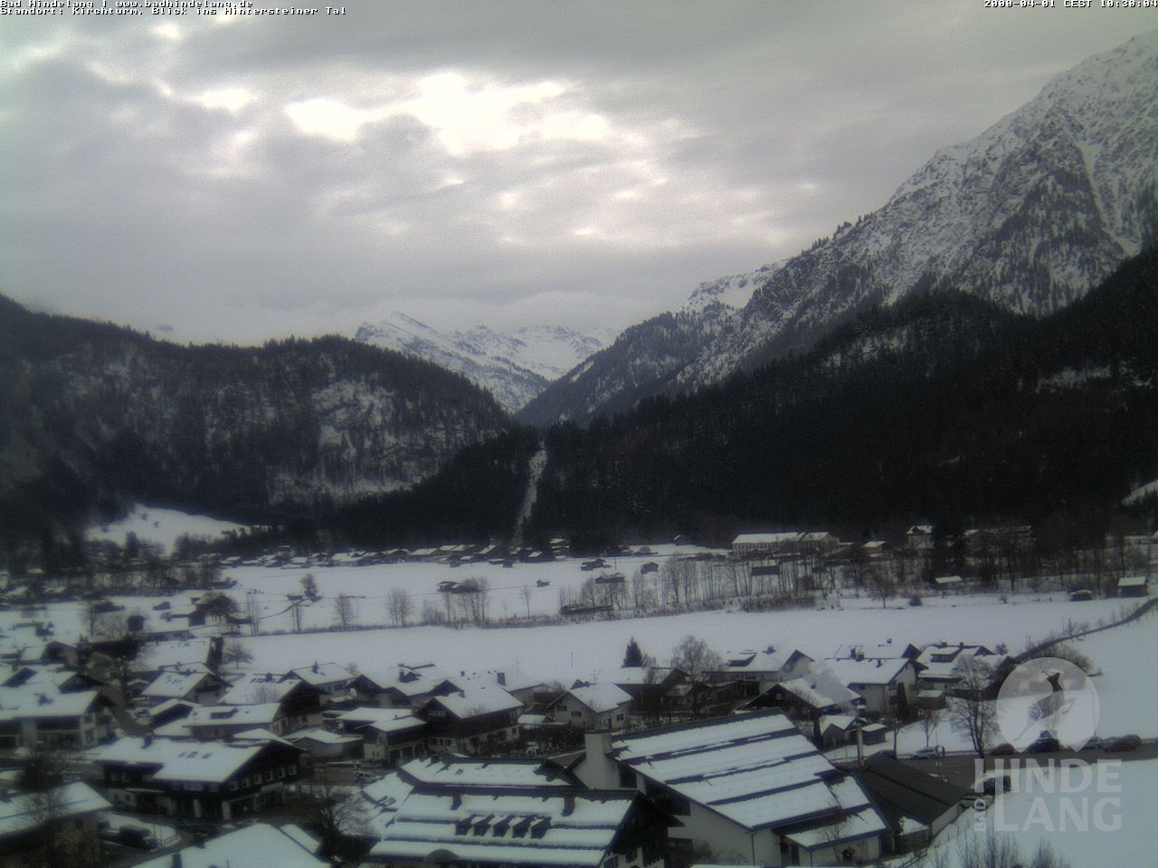 Archiv Foto Webcam Kirchturmblick Richtung Hintersteiner Tal