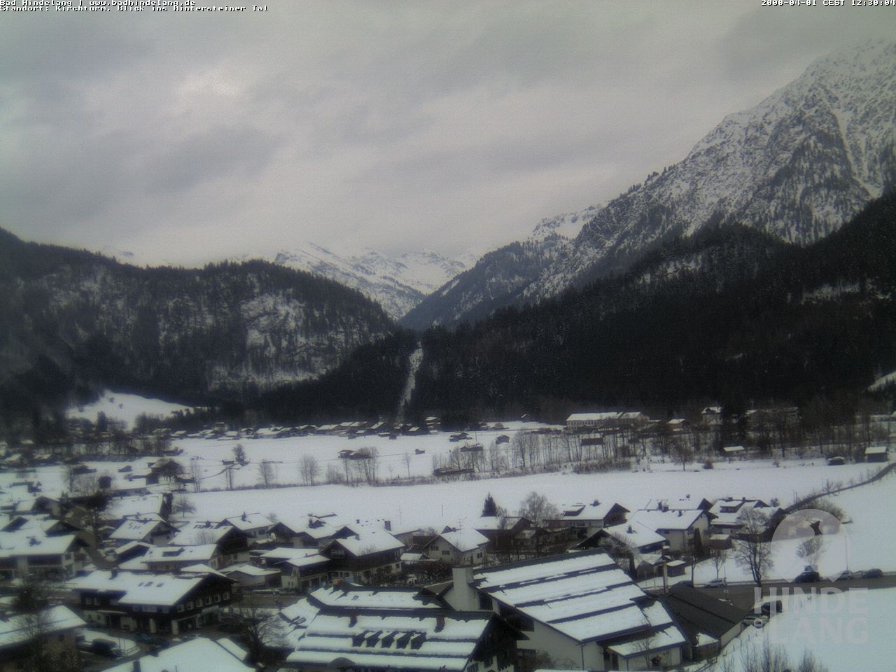 Archiv Foto Webcam Kirchturmblick Richtung Hintersteiner Tal