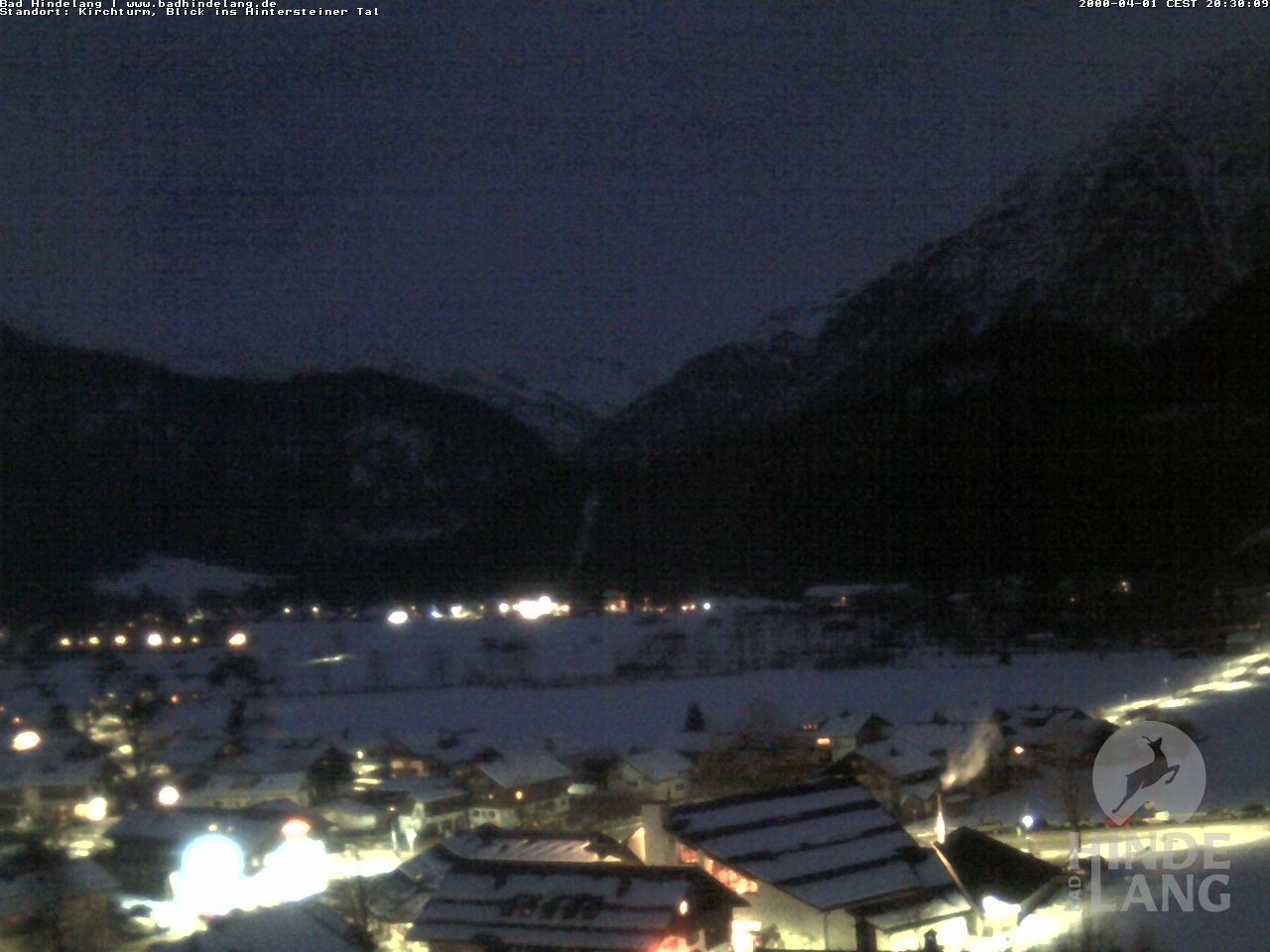 Archiv Foto Webcam Kirchturmblick Richtung Hintersteiner Tal