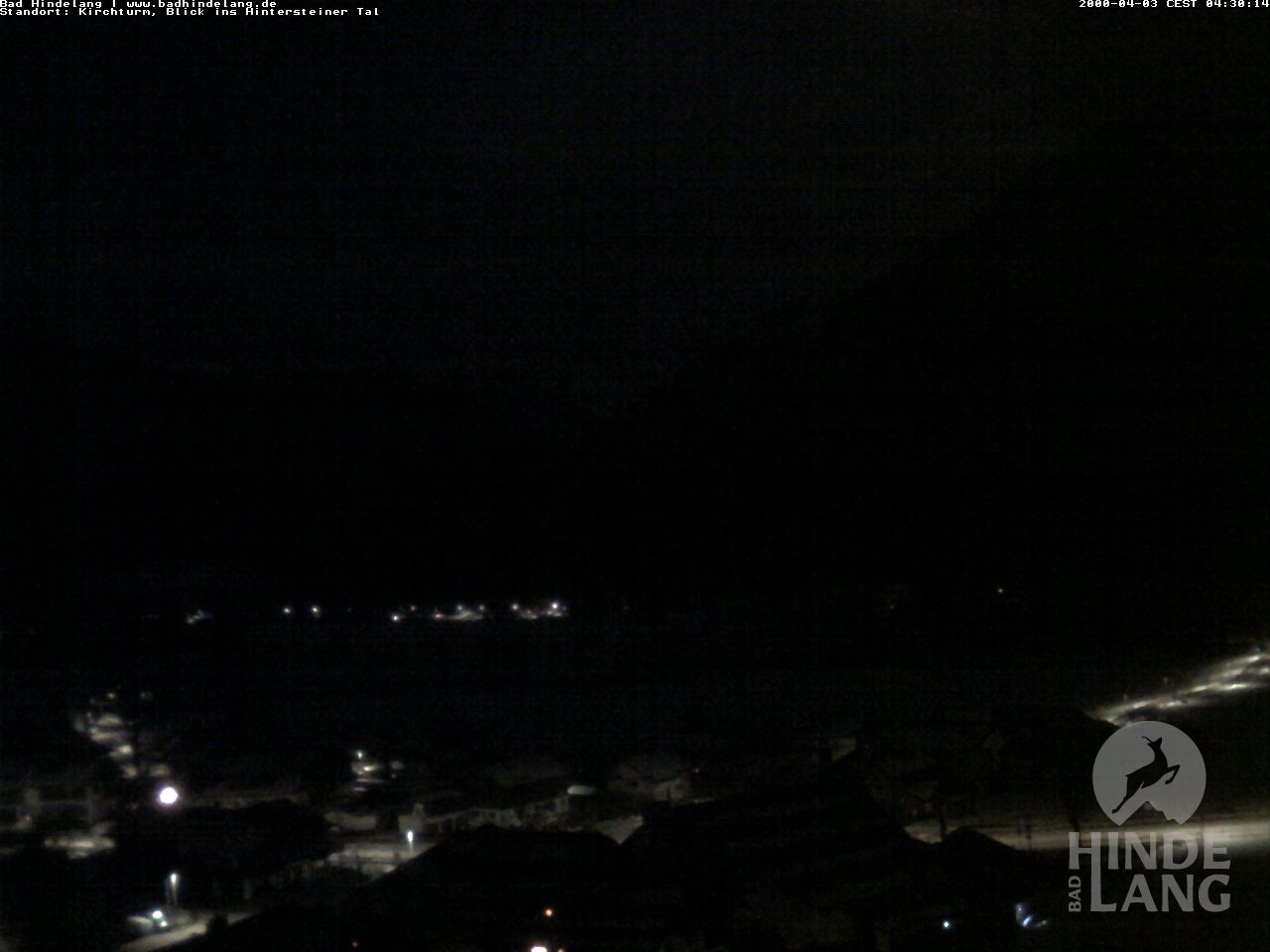 Archiv Foto Webcam Kirchturmblick Richtung Hintersteiner Tal