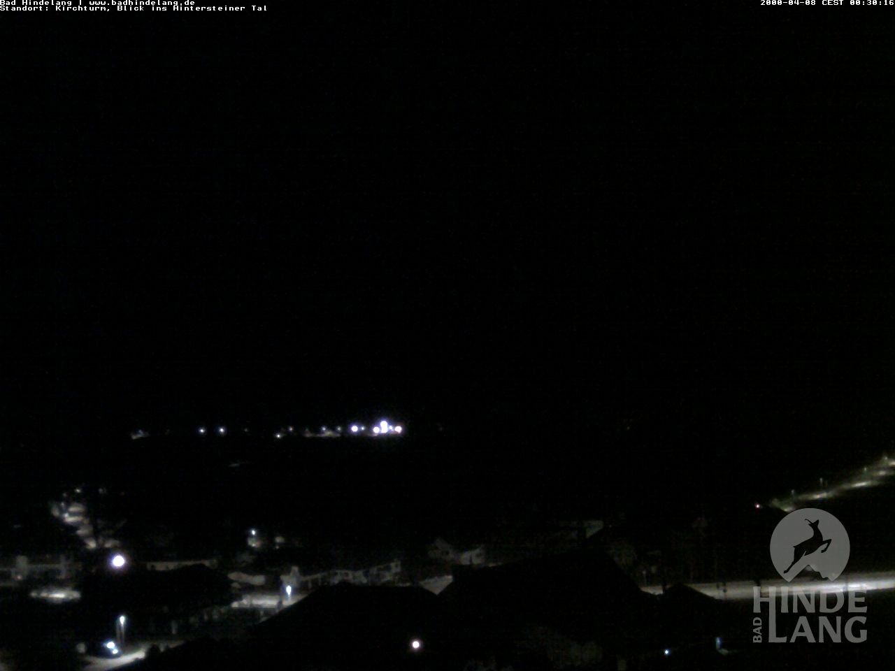 Archived image Webcam View of the church Bad Hindelang