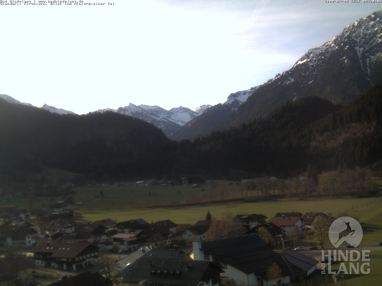 Archived image Webcam View of the church Bad Hindelang