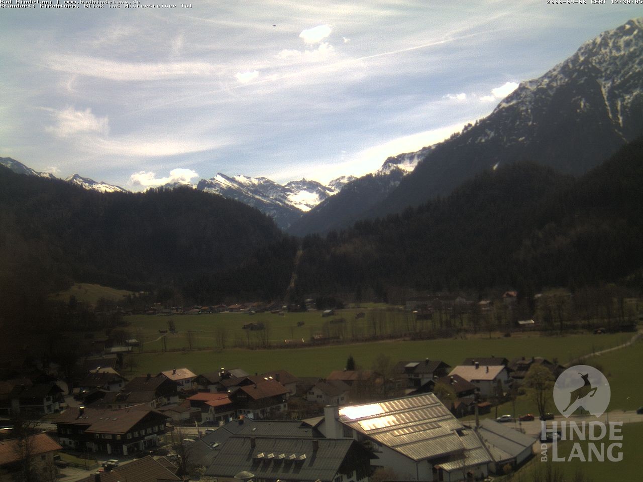 Archived image Webcam View of the church Bad Hindelang