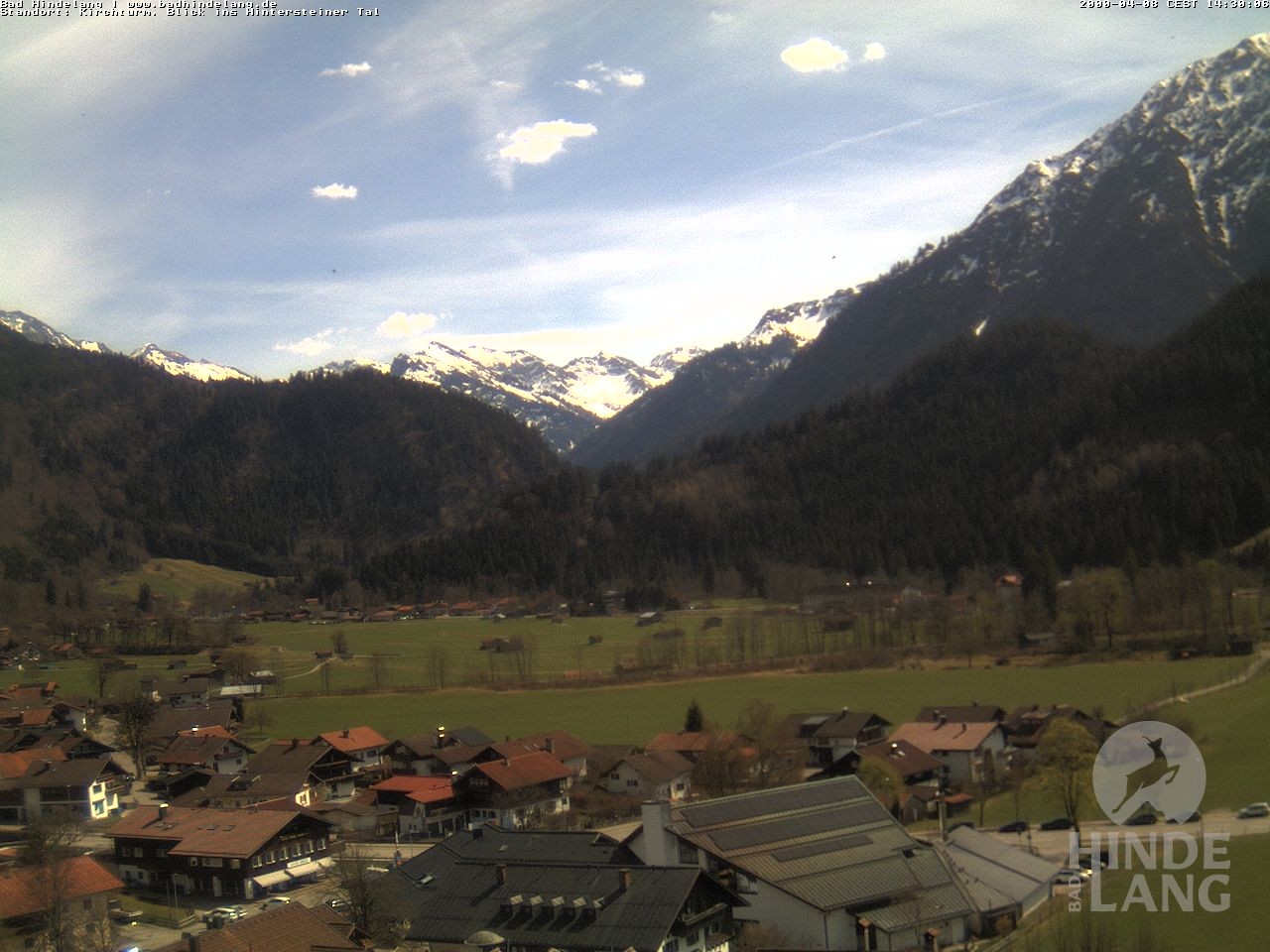 Archiv Foto Webcam Kirchturmblick Richtung Hintersteiner Tal