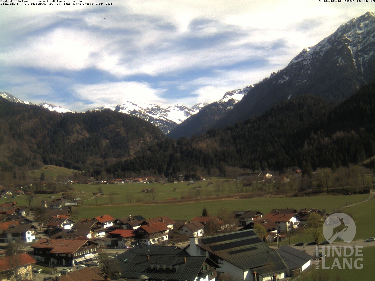 Archiv Foto Webcam Kirchturmblick Richtung Hintersteiner Tal