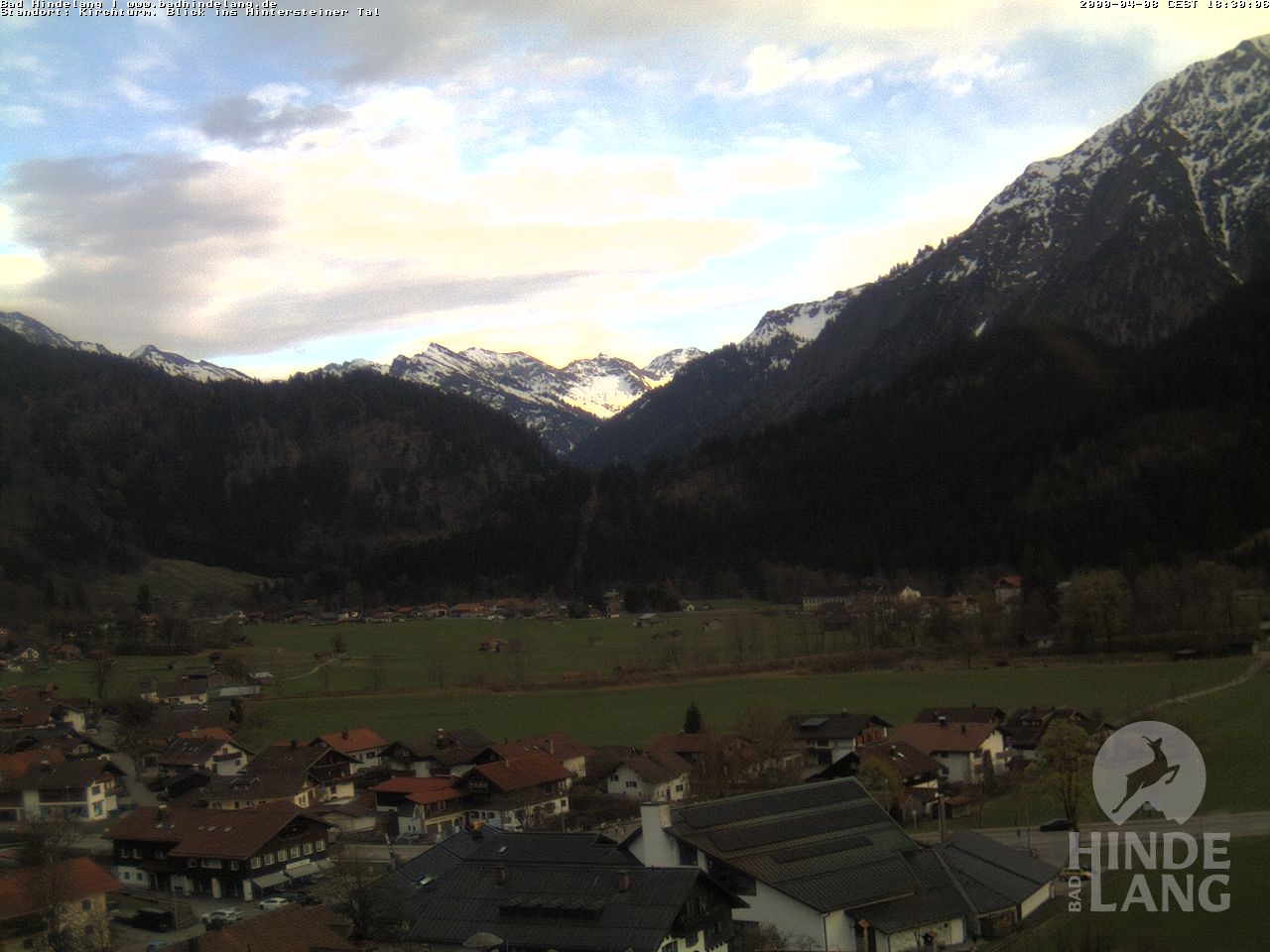 Archiv Foto Webcam Kirchturmblick Richtung Hintersteiner Tal