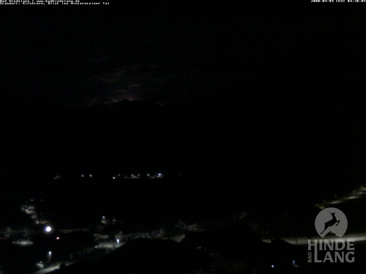 Archiv Foto Webcam Kirchturmblick Richtung Hintersteiner Tal