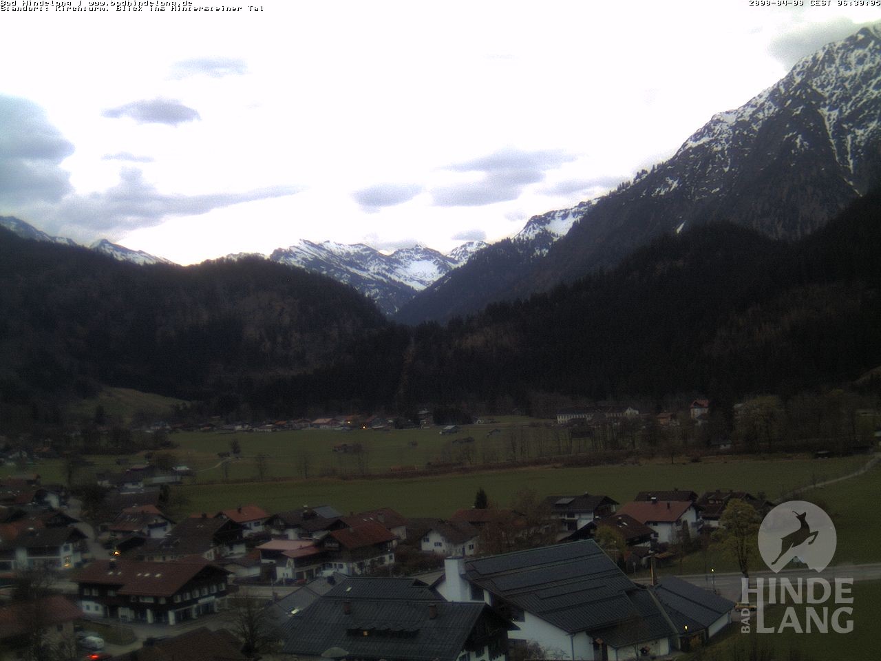 Archiv Foto Webcam Kirchturmblick Richtung Hintersteiner Tal