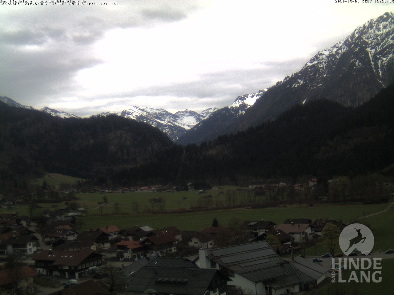 Archiv Foto Webcam Kirchturmblick Richtung Hintersteiner Tal