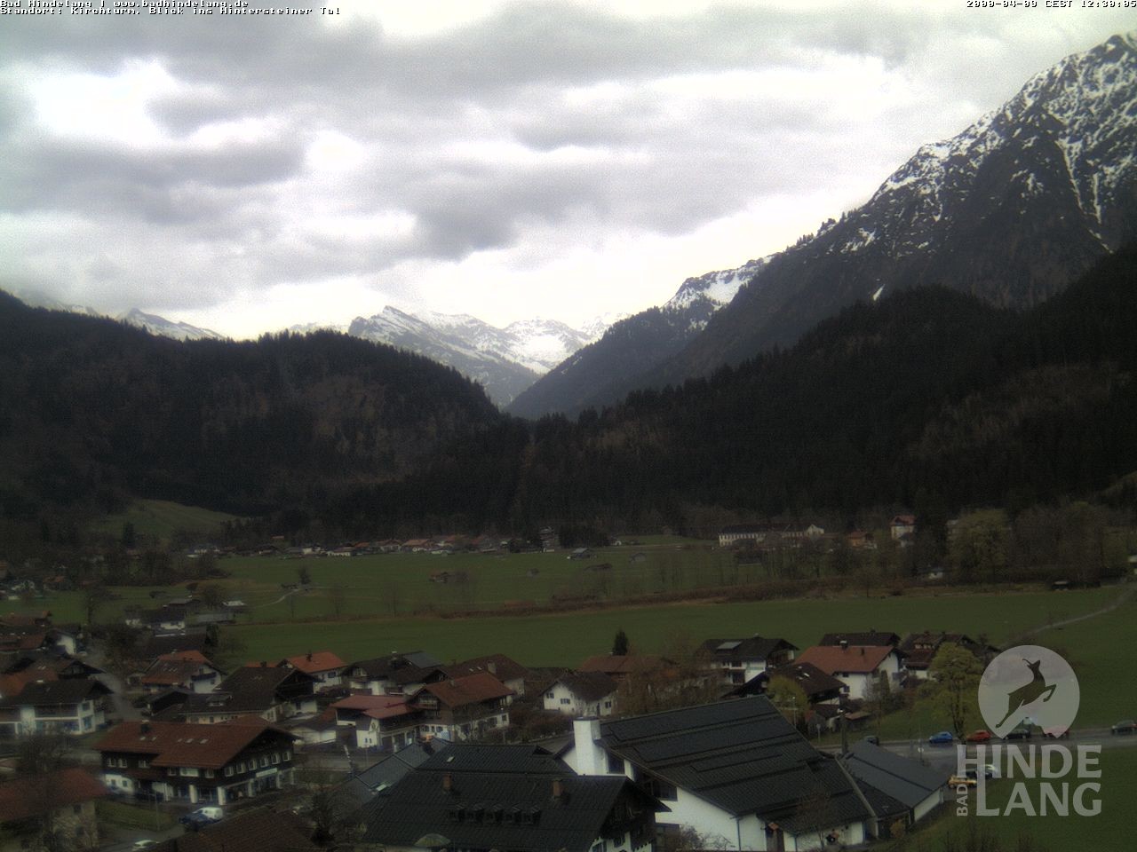 Archiv Foto Webcam Kirchturmblick Richtung Hintersteiner Tal