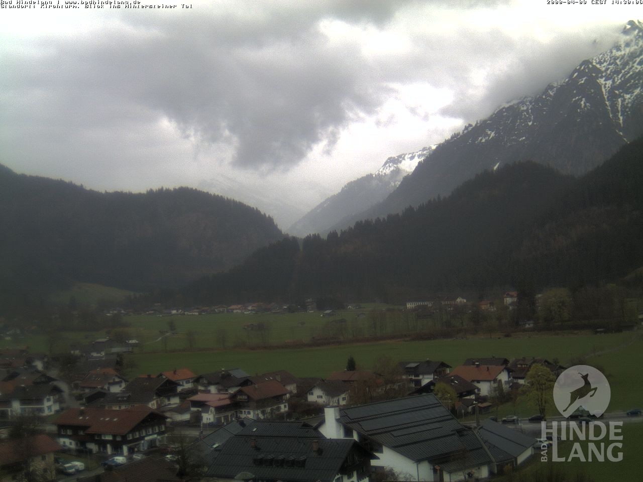 Archiv Foto Webcam Kirchturmblick Richtung Hintersteiner Tal