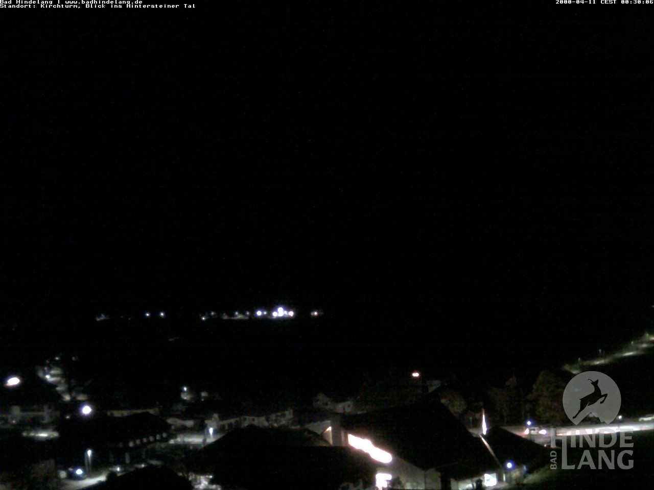 Archiv Foto Webcam Kirchturmblick Richtung Hintersteiner Tal