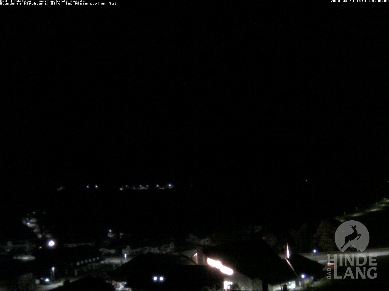 Archiv Foto Webcam Kirchturmblick Richtung Hintersteiner Tal