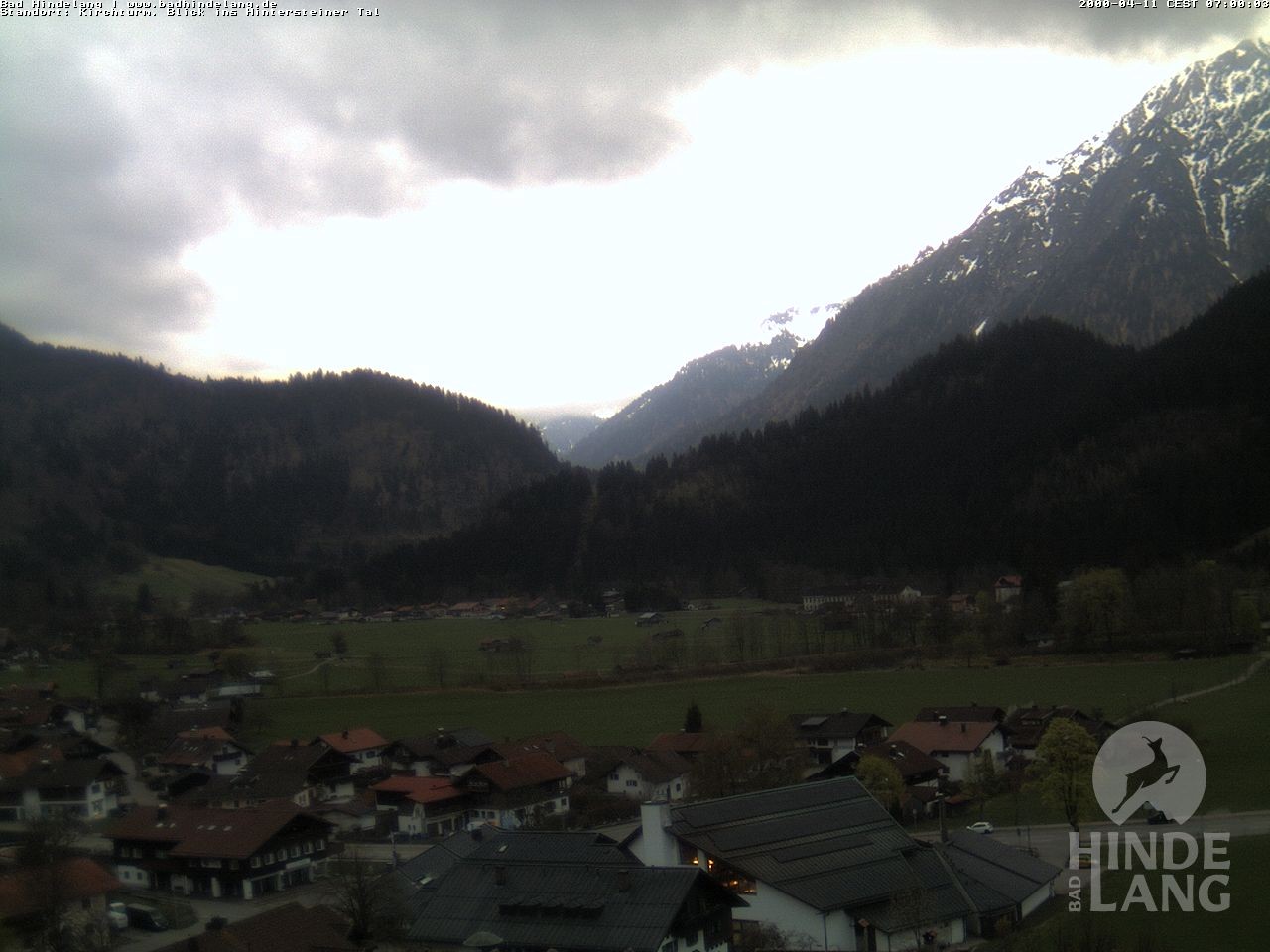 Archiv Foto Webcam Kirchturmblick Richtung Hintersteiner Tal