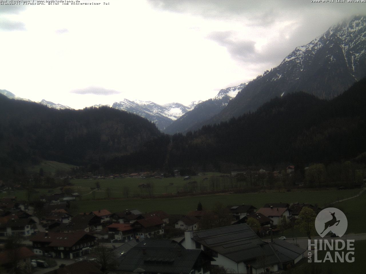 Archiv Foto Webcam Kirchturmblick Richtung Hintersteiner Tal