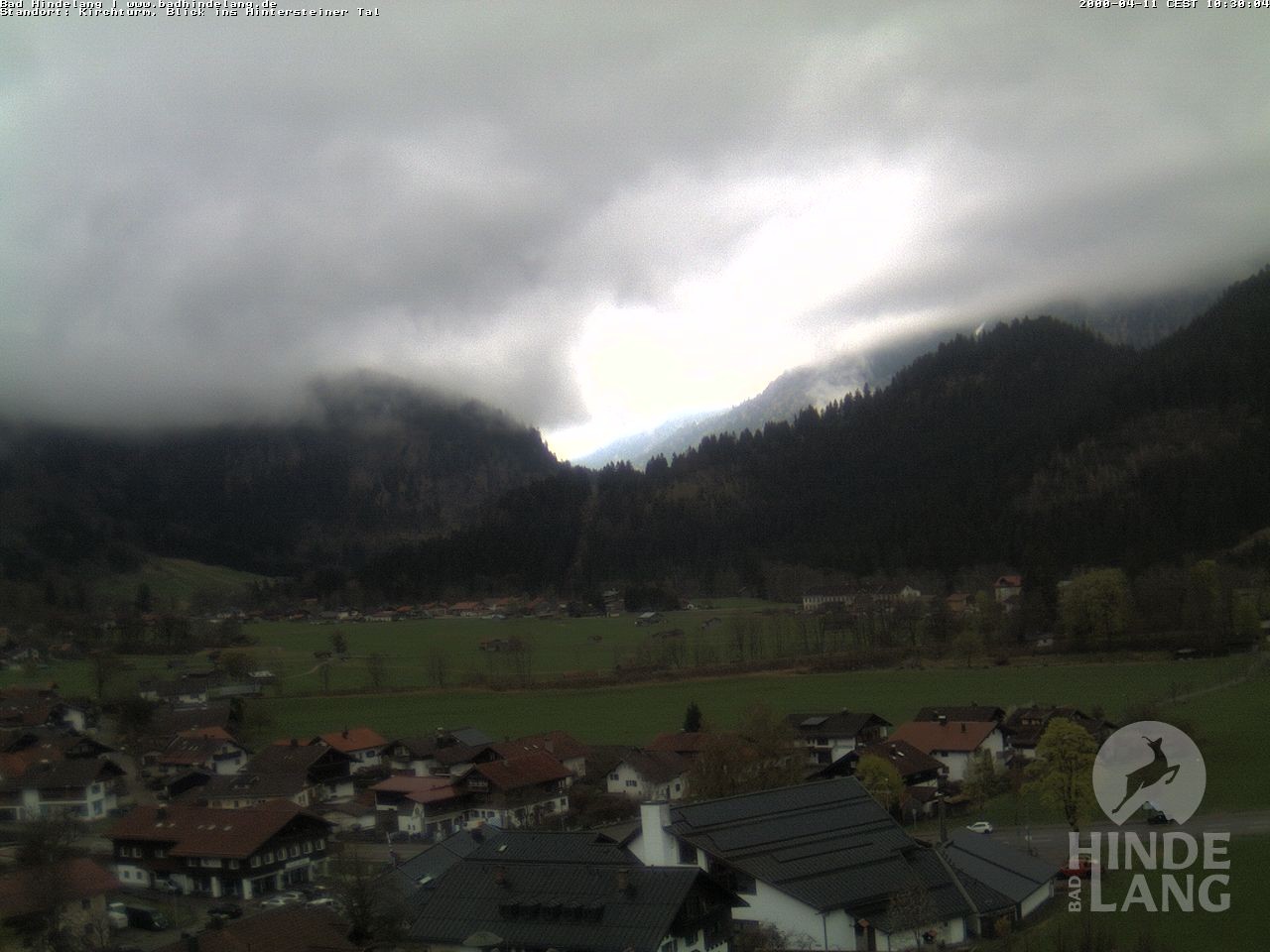Archiv Foto Webcam Kirchturmblick Richtung Hintersteiner Tal