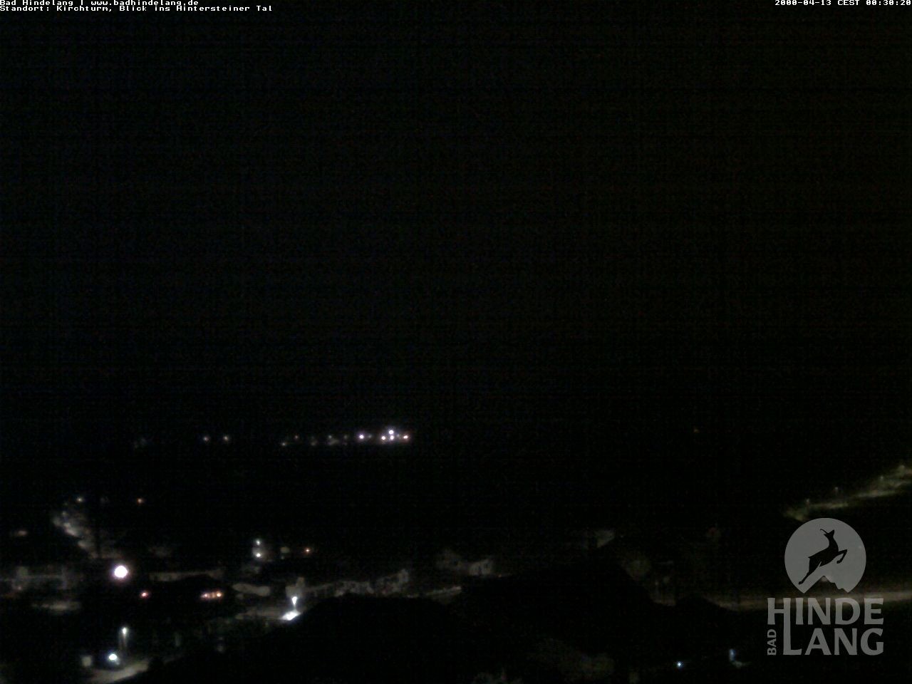 Archiv Foto Webcam Kirchturmblick Richtung Hintersteiner Tal